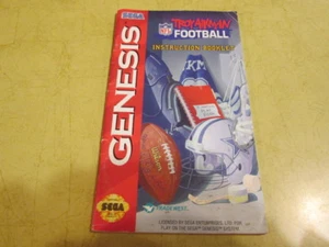 MANUAL DE INSTRUCCIONES PARA SEGA GENESIS JUEGO TROY AIKMAN NFL FUTBOL - Imagen 1 de 1