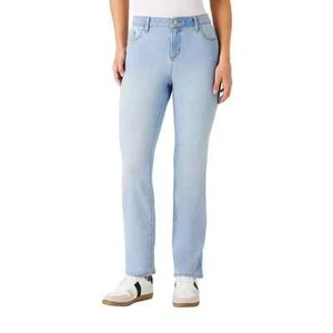 Member's Mark Women's Straight Jeans Size 16 Light Wash - Bild 1 von 7