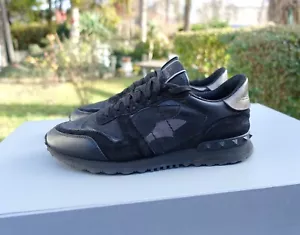 VALENTINO SHOES 40 shoe sneaker sneakers black camouflage rockrunner camo - Bild 1 von 18