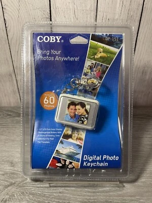 COBY Digital Photo Keychain DP-151 LCD Full Color 60 Photos NEW Sealed Package - Image 1 of 2