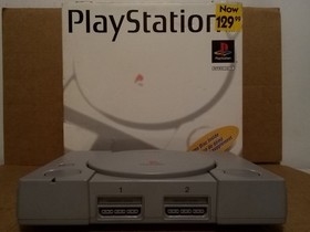 PlayStation 1 PS1 SCPH-5501 Console And Box Only. Tested Works. 