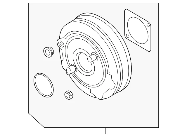 Amplificador de freno eléctrico original Audi 80A-612-107-A Foto 1 de 2