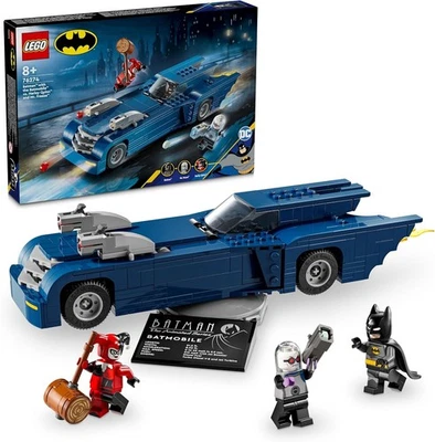 LEGO Superhero Rose Batman on the Batmobile vs. Harley Quinn & Mr. Freeze Toy Pr - Image 1 of 4