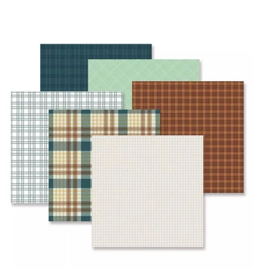 Paquete de 6 papeles Creative Memories totalmente tonales de otoño Foto 1 de 3