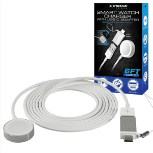 Smart Watch Charger W/ 6-Foot Magnetic Wireless Charging Cable for Apple Watch S - Picture 1 of 12