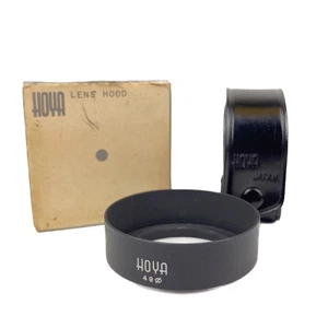 Parasol de metal de aluminio HOYA 49 mm vintage - Hecho en Japón con caja - Imagen 1 de 6