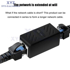 100 Stück RJ45 Inline Kupplung Cat6 Cat5e Ethernet LAN Netzwerkkabel Adapter - Bild 1 von 4