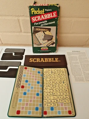 Pocket Scrabble Magnetic Travel Game Complete Set - Image 1 of 4