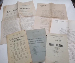 GEORGES DEHERME FRANCE MILITANTE AUX CIVILS 1916 EO LIBERTAIRE AUGUSTE COMTE Rar - Picture 1 of 7