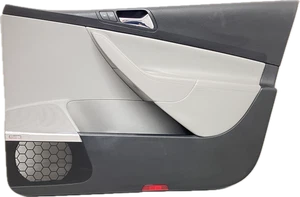 Door Panel Front Right Grey Leather 3C1867012CR VW Passat 3C B6 Original - Picture 1 of 12