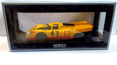 NOREV COLLECTORS 1:18 AUTO DIE CAST PORSCHE 917K #43 1000 Km SPA 1970 ART 187585 - Immagine 1 di 3