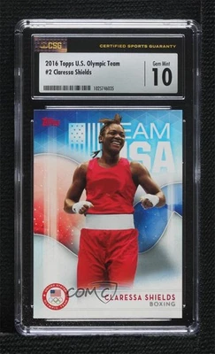 2016 US Olympic & Paralympic Team and Hopefuls Claressa Shields CSG 10 Gem Mint - Image 1 of 2