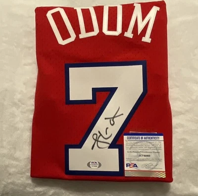 CAMISETA SWINGMAN MITCHELL & NESS FIRMADA POR LAMAR ODOM CERTIFICADO DE AUTENTICIDAD PSA #JC74060 Foto 1 de 4