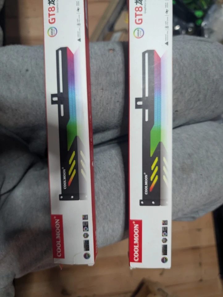 White Graphics Card GPU Support Bracket Anti-Sag Holder with Magnetic Base - Image 1 of 1