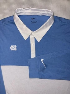 Nike UNC Tarheels Rugby Polo Long Sleeve XL NORTH CAROLINA NWT CAMPUS COLLECTION - Picture 1 of 12