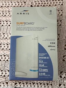 ARRIS Surfboard S34 DOCSIS 3.1 Multi-Gigabit Cable Modem - Afbeelding 1 van 7