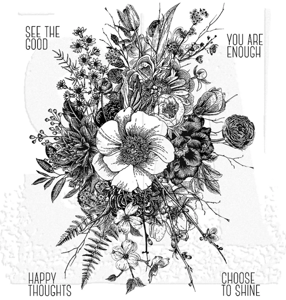 Stampers Anonymous CMS366 Cling STAMPS Glorious Garden