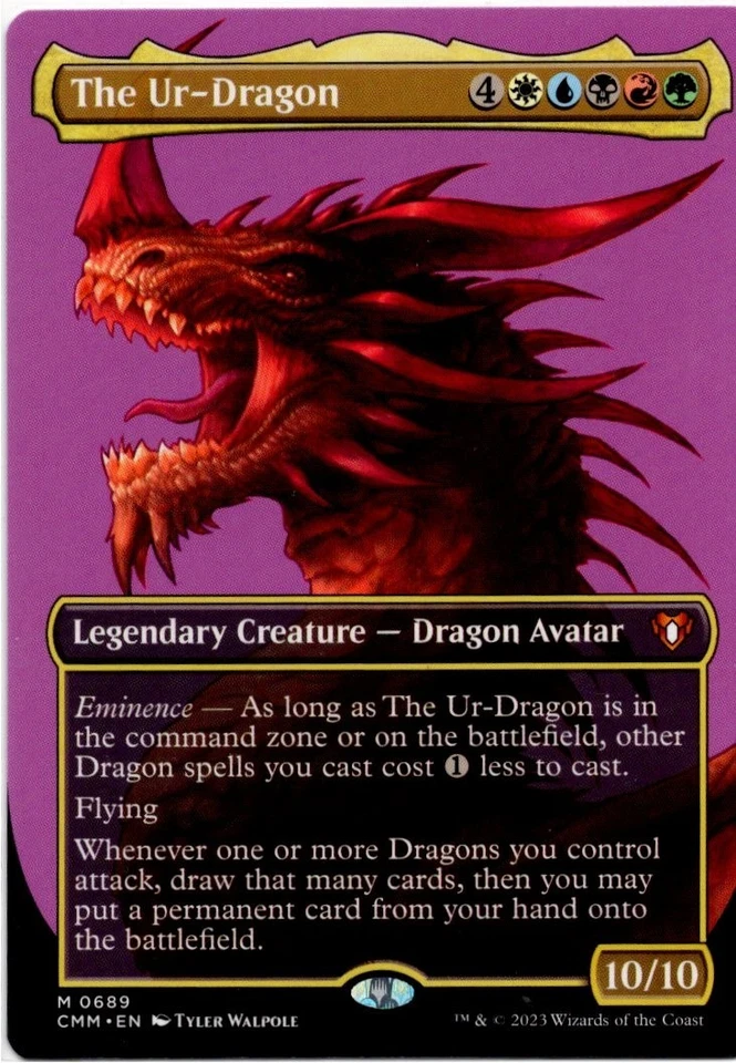 MTG The Ur-Dragon Borderless NM English Commander Masters - Image 1 of 1
