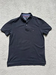 Tommy Hilfiger Polo-Shirt - 40s Two Ply Cotton - Gr. L - Dunkelblau - Top - Bild 1 von 5