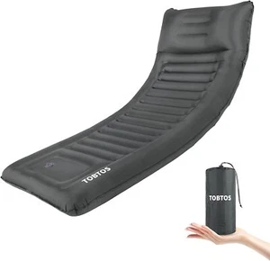 Inflatable Camping Sleeping Pad with Pillow, Thick 6 Inch Ultralight Sleeping P - Picture 1 of 7