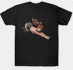 Ice Spice T-shirt Adult S-3XL Black Fan Art Rap Tee Rapper Singer Bronx - Picture 1 of 2