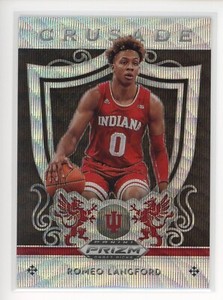 2019-20 Panini Prizm Draft Picks Prizms Blue Wave Romeo Langford Hoosiers /299