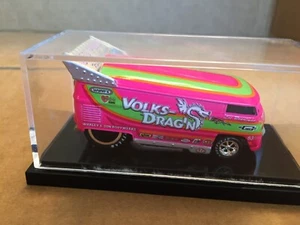 HOT WHEELS ED PINK VW VOLKSWAGEN DRAG BUS VOLKS-DRAG'N VW #740 DEL 1500 MADE - Foto 1 di 7