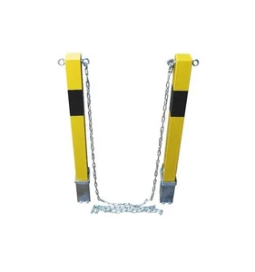 2 x 100P Removable Security Bollards/Posts & Chain Kit - Picture 1 of 10