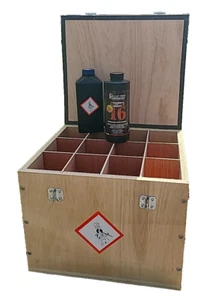 Viht Nitropowder & Blackpowder 12 x 1kg Bottle Powder Storage Box - Picture 1 of 7
