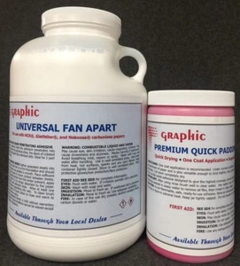 FAN APART PADDING COMPOUND GLUE FOR CARBONLESS 1 GAL & 1 QT RED PADDING COMPOUND - Picture 1 of 1