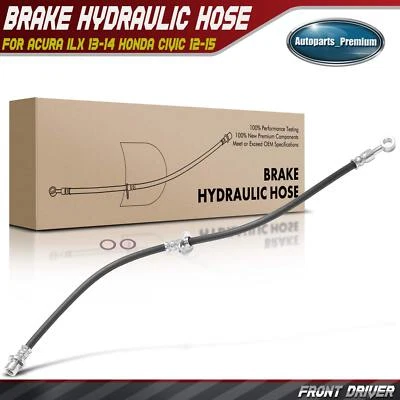 Manguera hidráulica de freno delantero izquierdo izquierdo izquierdo para Acura ILX 2013 2014 Honda Civic 2012-2015 Foto 1 de 4