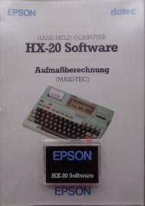 EPSON HX-20 -- MASS-TEC AUFMASSBERECHNUNG (DATEC/EPSON) - Bild 1 von 9