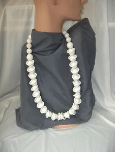 Vintage Kenneth Lane Modernist Statement Piece White Balls & Rings 30" Necklace - Picture 1 of 5
