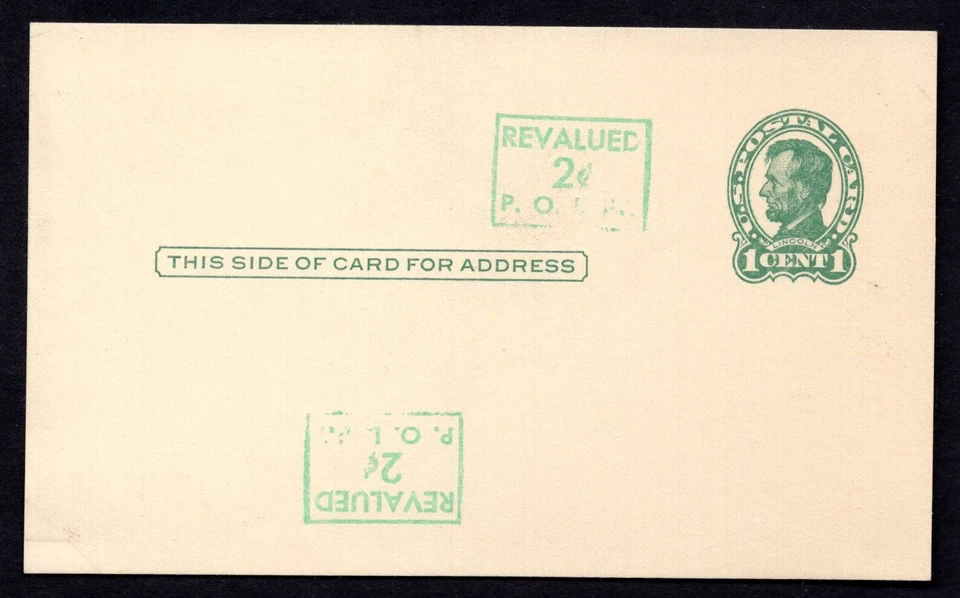 US 1952 SCOTT # UX40C DOUBLE OVER PRINT ONE INVERTED MINT - Image 1 of 1