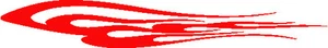 Large Red Flames x2 vinyl graphics car side stickers decals,tribal fun racing vw - Picture 1 of 2