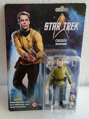 NUEVO SIN USAR, EN CAJA HIYA 2024 STAR TREK CHEKOV FIGURA EXQUISITA MINI LÍNEA DE TIEMPO KELVIN Foto 1 de 2
