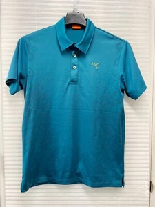 Puma Sports Men's Golf Polo Blue Performance Wicking Stretch Polo Shirt | Size S - Picture 1 of 12