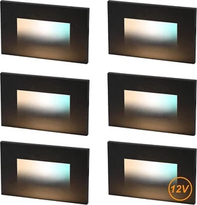 6PCS 12V Low Voltage 3Color Indoor Outdoor LED Step 3000K/4000K/5000K Deck Light - Picture 1 of 8