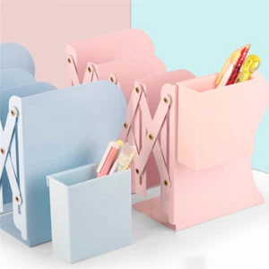 Book Stand Expandable With Pen Holder High Aesthetics Folder Storage Box - Picture 1 of 18