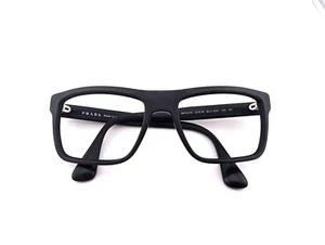 Prada Brille Brillengestell Only, SPR 01S, 57-18-145, SL3-2D0, Schwarz, Made in Italy - Bild 1 von 15