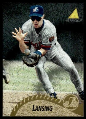 1995 Pinnacle Museum Collection Mike Lansing Montreal Expos #408 - Image 1 of 2