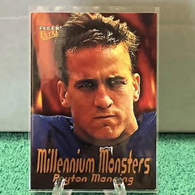 Tarjeta insertada Fleer Ultra Peyton Manning Colts Millennium Monsters 2000 #5 mm Foto 1 de 2