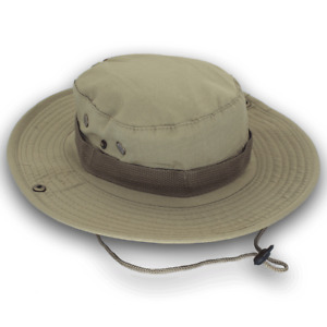 Boonie Bucket Hats Outdoor Fishing Hunting Wide Brim Mesh Camo Safari Sun Cap