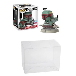 Plastic Pop Protector fits Boba Fett on Slave One Funko Box 0.50mm Thick Plastic - Picture 1 of 1
