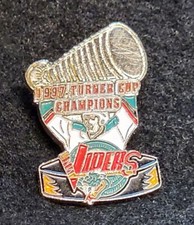 IHL Detroit Vipers Hockey Enamel Pin Lapel 1997 Turner Cup Very Rare