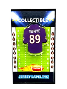 Baltimore Ravens Mark Andrews jersey lapel pin-Classic team Collectable - Picture 1 of 1