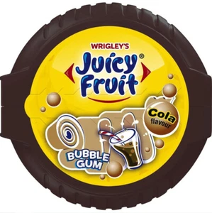 WRIGLEYS JUICY FRUIT COLA Flavor Bubble Gum Roll Party Candy Sweets 56g - Picture 1 of 3