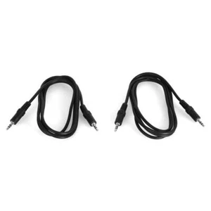 auna 2x 3,5mm-Klinke-Kabel - je 1,5 Meter Länge Set Knickschutz für MP3 Player - Afbeelding 1 van 1