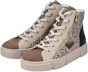 Rieker Women's Ankle Hi Top Beige Boot Shoes 5931 - Picture 1 of 3