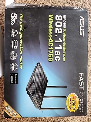 ASUS AC1750 Dual Band Gigabit Wireless Router RT-AC66U OPEN BOX - Image 1 of 4